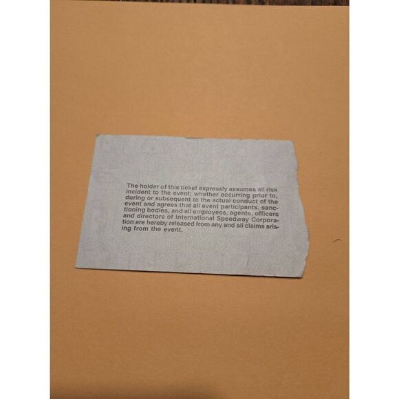 1990 Daytona Press Ticket + Parking Twin 125s NASCAR Feb 15 Vintage Set - Picture 3 of 8